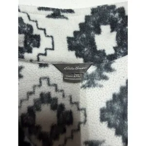 Eddie Bauer Women‎ 2XL Fleece Pullover Quarter Zip Geometric Southwest Pattern thumbnail 3
