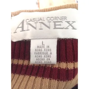 Casual Corner Annex Women’s Striped Lightweight Sweater Size Large thumbnail 6