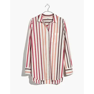 Madewell Women's XS‎ Striped Button-Up Shirt Long Sleeve Casual Relaxed Fit thumbnail 5