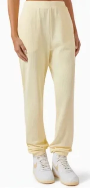 Kith Waffle Knit Chelsea Sweatpants In Butter Yellow thumbnail 1