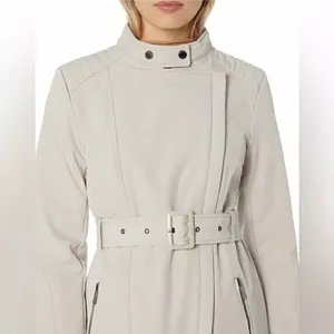 Kenneth Cole New York Beige Belted Trench Coat Women’s XS Classic Chic thumbnail 2