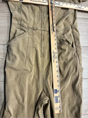 We The Free People Women’s Jayde Flare Jumpsuit Tan Size XL thumbnail 7