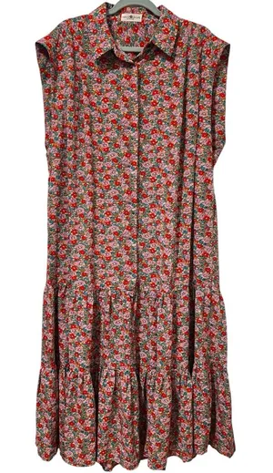 Natural Life Talulah Oversized Floral Maxi Dress L/XL thumbnail 1
