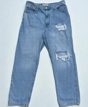 Levi’s 94’ Baggy Jeans Sz 32 Blue Wide Leg Distressed‎ High Rise Grunge Skater thumbnail 1