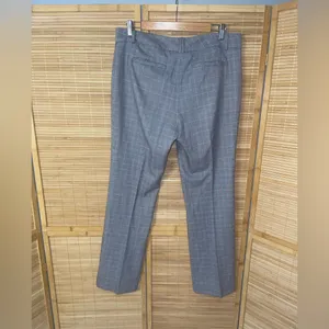 Van Heusen gray white plaid slacks trousers dress pants stretch woman’s sz 10 thumbnail 2