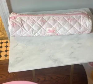 Cute patterned makeup/hair bag Pink thumbnail 1