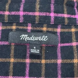 Madewell Flannel Westlake Shirt in Stoppard Plaid Women’s Small thumbnail 4