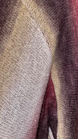Eyeshadow Dark Purple Striped Cardigan thumbnail 3