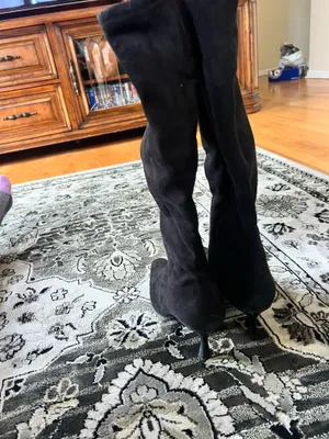 Diba True Women’s Over the Knee Black Suede Boots thumbnail 4