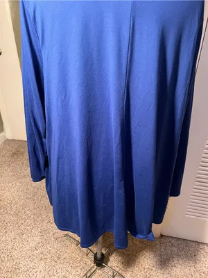 Lane Bryant Women’s Plus Size 26/28 Mock Neck Swing Tunic Top Long Sleeve Royal thumbnail 6