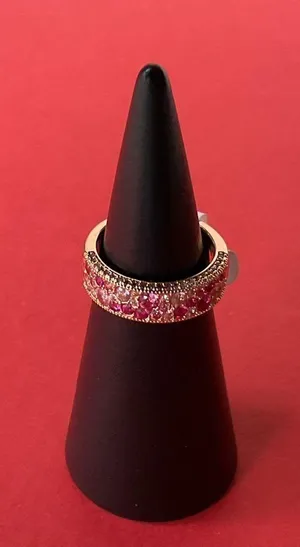 Bomb Party RBP6444 “Power To Shine” Pink Topaz CZ Rose Gold Size 7 Ring NWT thumbnail 1