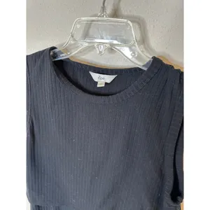 RIPE Black‎ Ribbed Sleeveless Nursing Tank Top Women's M thumbnail 4