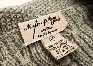 Vintage 100% Wool Double-Breasted Button-Front Hand-Knit Cardigan | Size S/M thumbnail 8