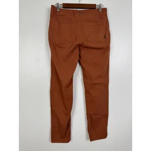Prana Womens Rust Orange Organic Cotton Stretch Patch Pocket Utility Pants Sz 4 thumbnail 2