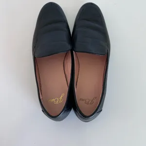 J. Crew‎ Women's Cecile Smoking Slipper in Leather Black thumbnail 7