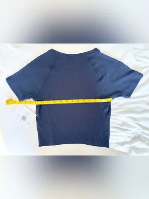 NWT Beyond Yoga Silhouette Cropped Tee - Nocturne Navy - S thumbnail 7