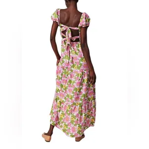 Show Me Your Mumu Cathy Maxi Dress in Fresh Floral XS thumbnail 2