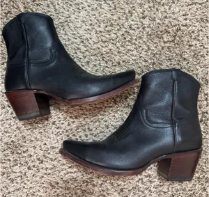 Tecovas Boots Black Size 7.5 thumbnail 1