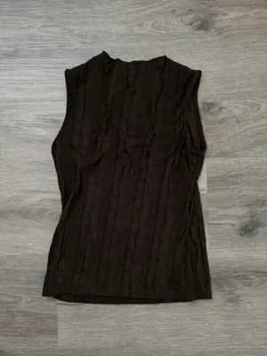 SHEIN sleeveless brown top thumbnail 2
