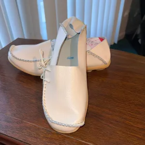Leather Moccasins Loafers‎ Driving Shoes Casual Comfort Slip On Women-New-43 thumbnail 5