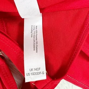 Wolf & Whistle ASOS Fuller Bust Red Rhinestone Bikini Size‎ 8-10 DDD thumbnail 5
