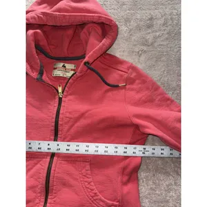 American Giant Women's Hoodie Red Classic Full Zip Up Heavy Made In USA Sz M thumbnail 7