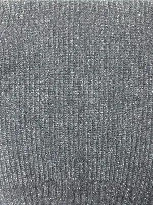 Autumn Cashmere Charcoal Gray 100% Cashmere Ribbed Zipper Crewneck Sweater XS thumbnail 8