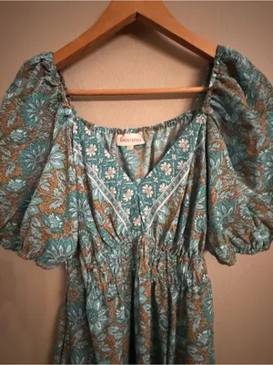 Vintage ANTHRO | BOEMO Floral Maxi‎ Dress thumbnail 2
