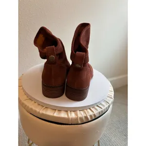 Splendid‎ Suede Ankle Boots Women 6.5 Brown Slouchy Western Pointed Toe Booties thumbnail 4