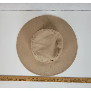 ASN Womens Harper Floppy Hat Tan Felt Packable Wide FabFitFun Boho NEW thumbnail 3