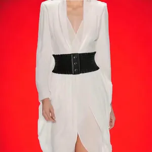 Plus Size‎ Wide Waistband Elegant Elastic Belt Vintage Dress Coat Girdle Waspie thumbnail 4