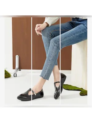 NEW Mary Jane Ballet Flats patent Vegan Leather Dress Comfy Soles Ankle Strap 10 thumbnail 4