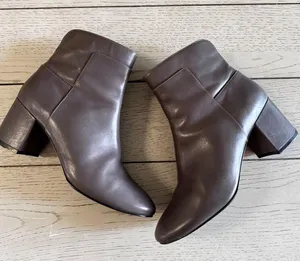 Cole Haan Grand OS Women's Heeled Booties Boots Size 9 Taupe Gray Leather thumbnail 7
