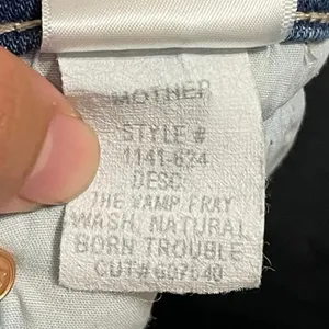 Mother The Vamp Fray Natural Born Trouble Skinny Jeans Size 24 thumbnail 8