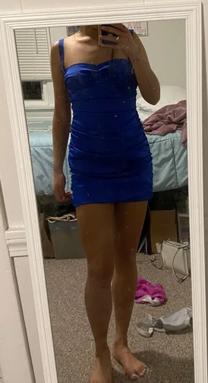 LIONESS Blue Mini Dress thumbnail 2
