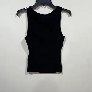 NWT Banana Republic Seamless Tank knitted muscle shirt black size M thumbnail 7