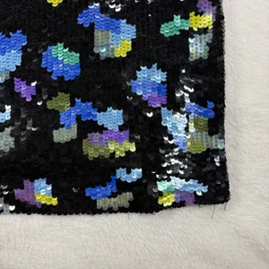 VTG Tracy Reese 4 Floral Sequin Mini Dress Blue Scoop Back Party Glam Evening thumbnail 10