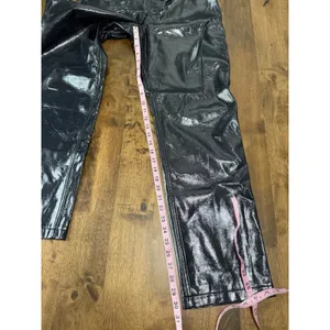 NWT Abercrombie & Fitch curve love 90s‎ straight ultra high rise leather sz 28 thumbnail 6