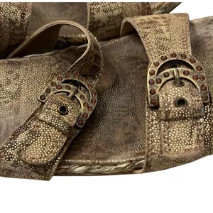Stuart Weitzman Women's Slide Sandals Brown Size‎ 8.5 Elegant Design thumbnail 8