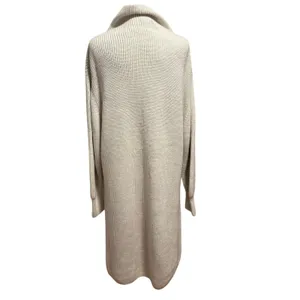 Quince Size XL Sweater Dress Australian Merino Wool Turtleneck Heather Bone thumbnail 4