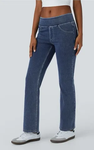 Halara Flex Low Rise Pockets Casual Bootcut Jeans Size Large thumbnail 1