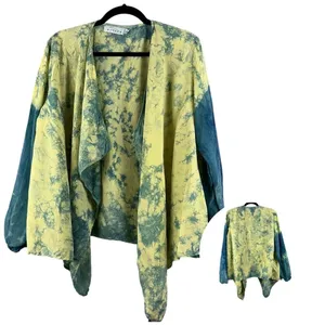 Willow Jacket Womens Medium Tie Dye Vintage Cape Art To Wear Teacher Boho Hippie thumbnail 1