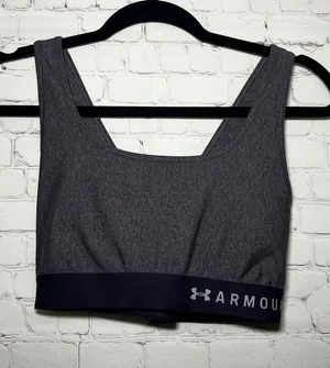 ✨Under Armour Women's Compression Sports Bra Purple Workout Athletic‎ Size Large thumbnail 1
