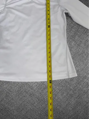 White Long Sleeve Performance Athletic Base Layer Size L thumbnail 6