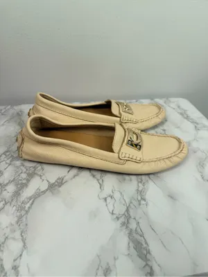 Coach Napoleon driving Loafers buckle leather Flats Size 7.5B thumbnail 2