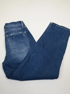 Lovervet by Vervet Women's 26/3 Mid Rise Dark Wash Straight Leg Jean thumbnail 3