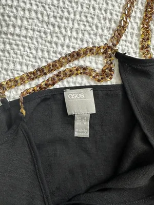 ASOS tortoiseshell straps wrap top thumbnail 2
