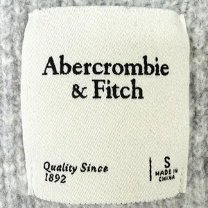 Abercrombie & Fitch Houndstooth Sweater Vest Gray‎ S V-Neck Knit Preppy Layering thumbnail 2