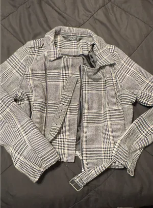Stoosh Black And White Cropped Jacket thumbnail 1