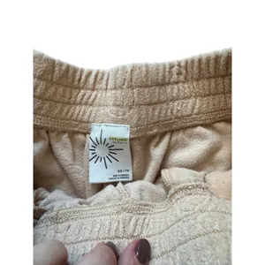 Offline by Aerie Beige Smiley‎ Face Terry Cloth Lounge Shorts XS thumbnail 3